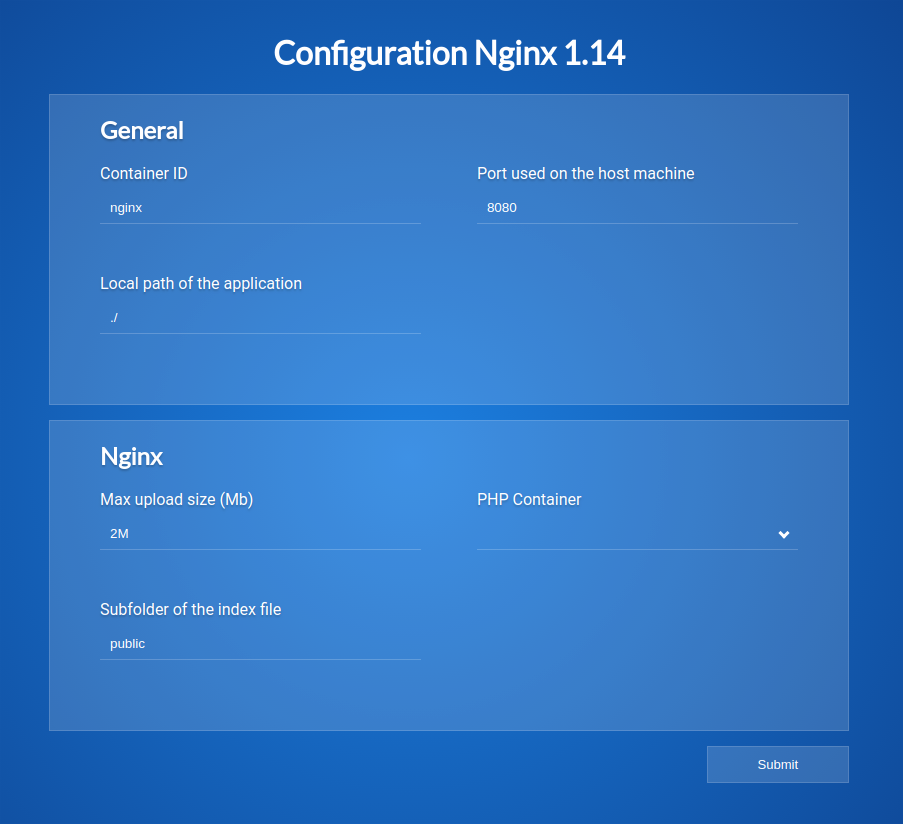 Nginx configuration