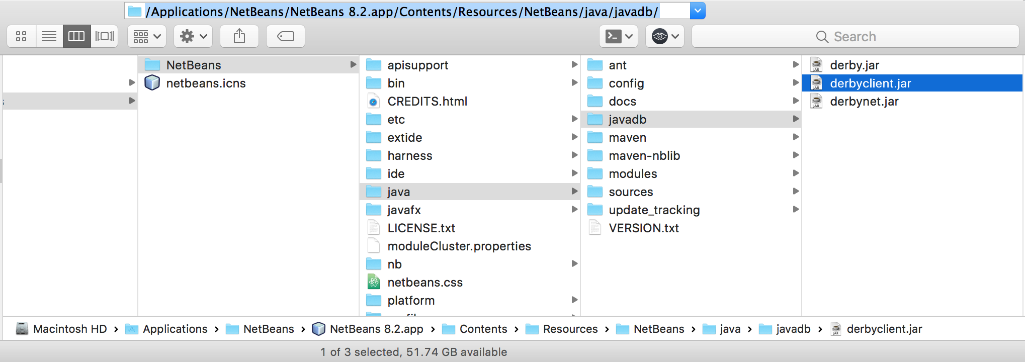 Download JAR files and put them on the following folder