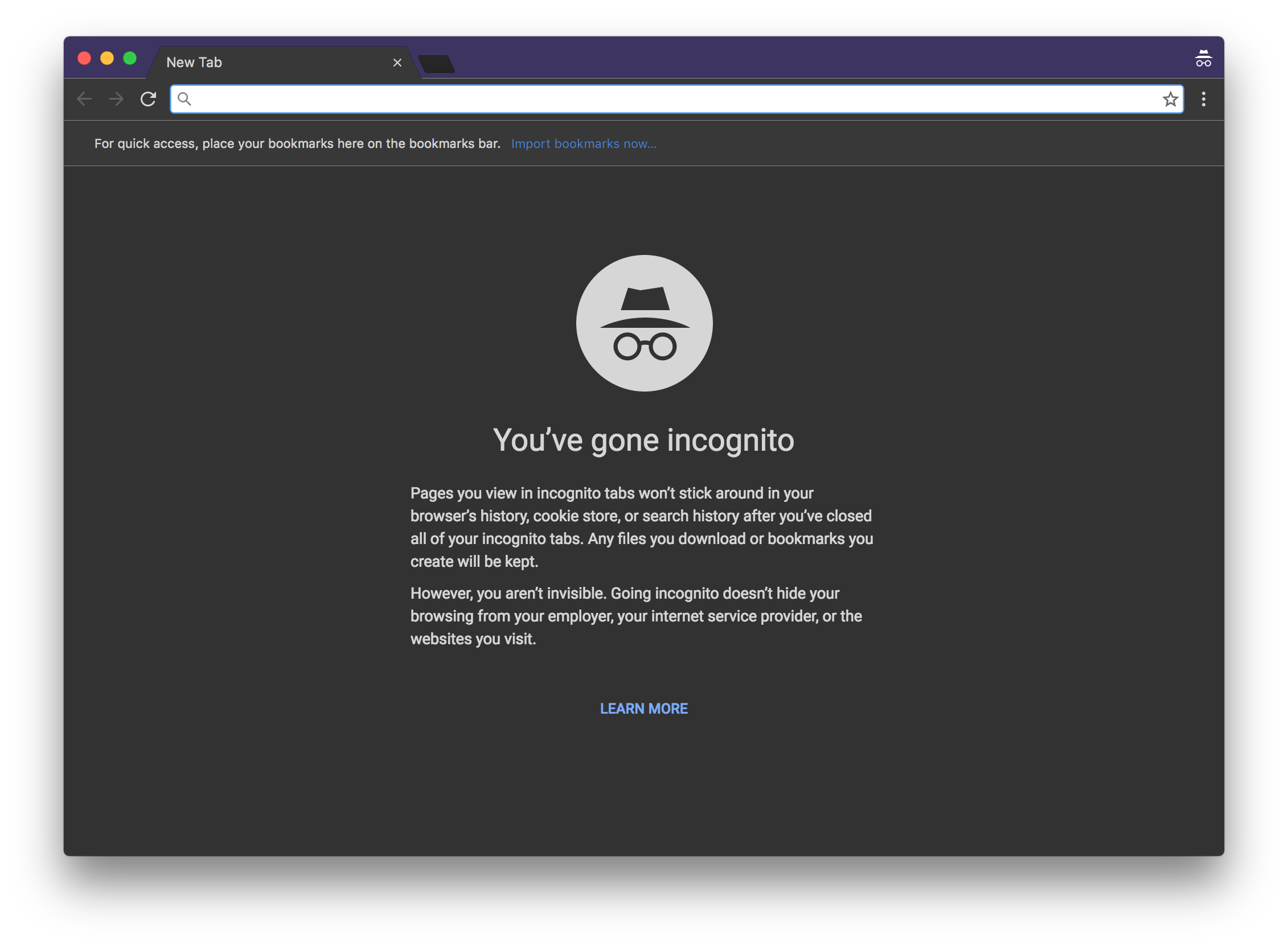 Darkly Darker Chrome Incognito Theme