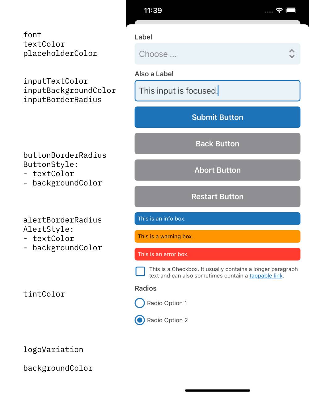 Styling API