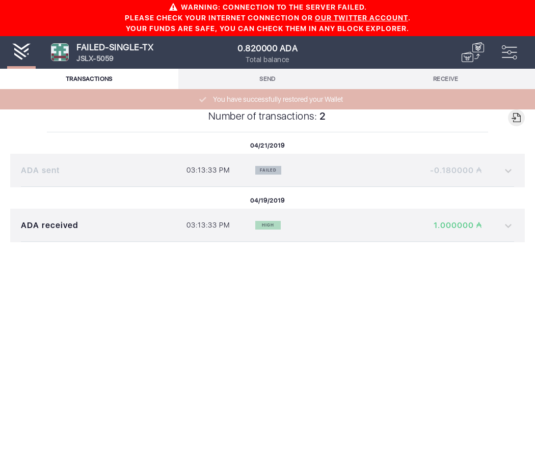 Check content of failed transaction IT58/3_35-I see the transactions summary.png