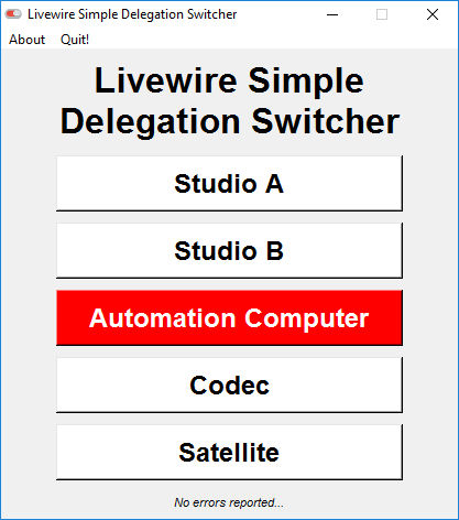 Livewire Simple Delegation Switcher - Screenshot