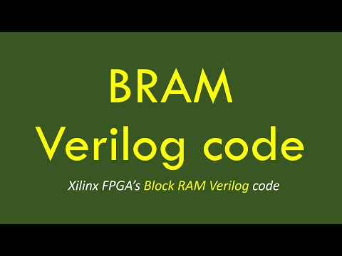 FPGA BRAM verilog code