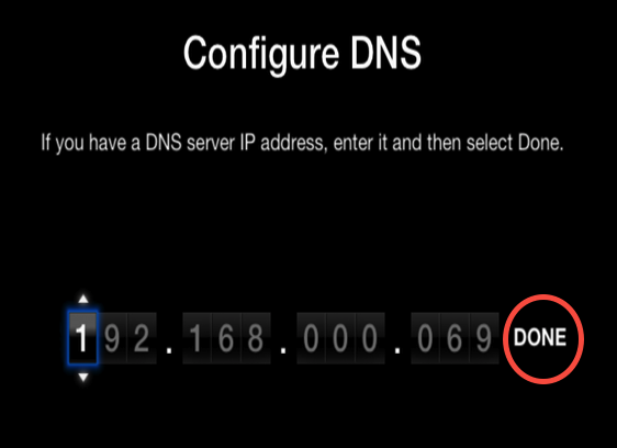 5.2 configure your PlexConnect device local IP as the new DNS server value