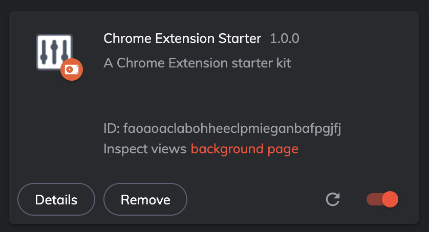 Installed Extension in Brave