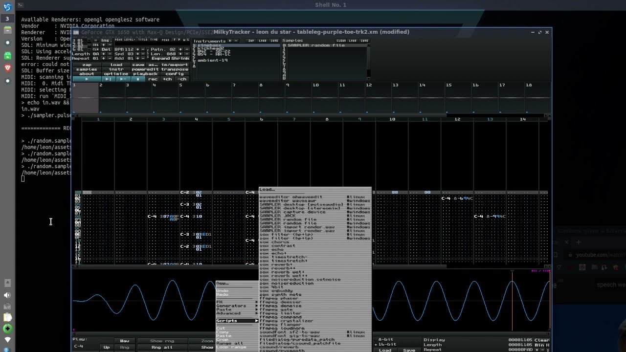 MilkyTrackerX realtime / custom sampler howto