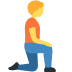 Person kneeling facing right