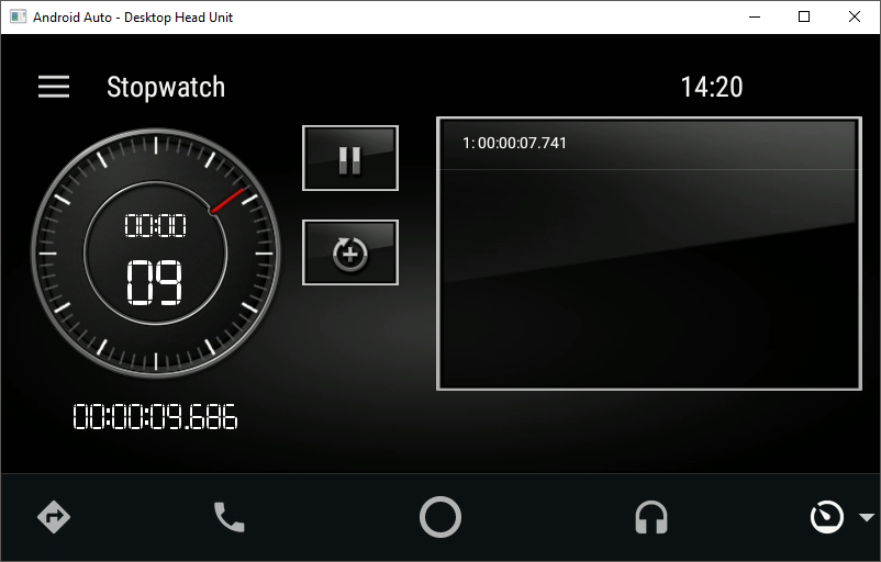 VW stopwatch