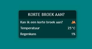 Wel een korte broek