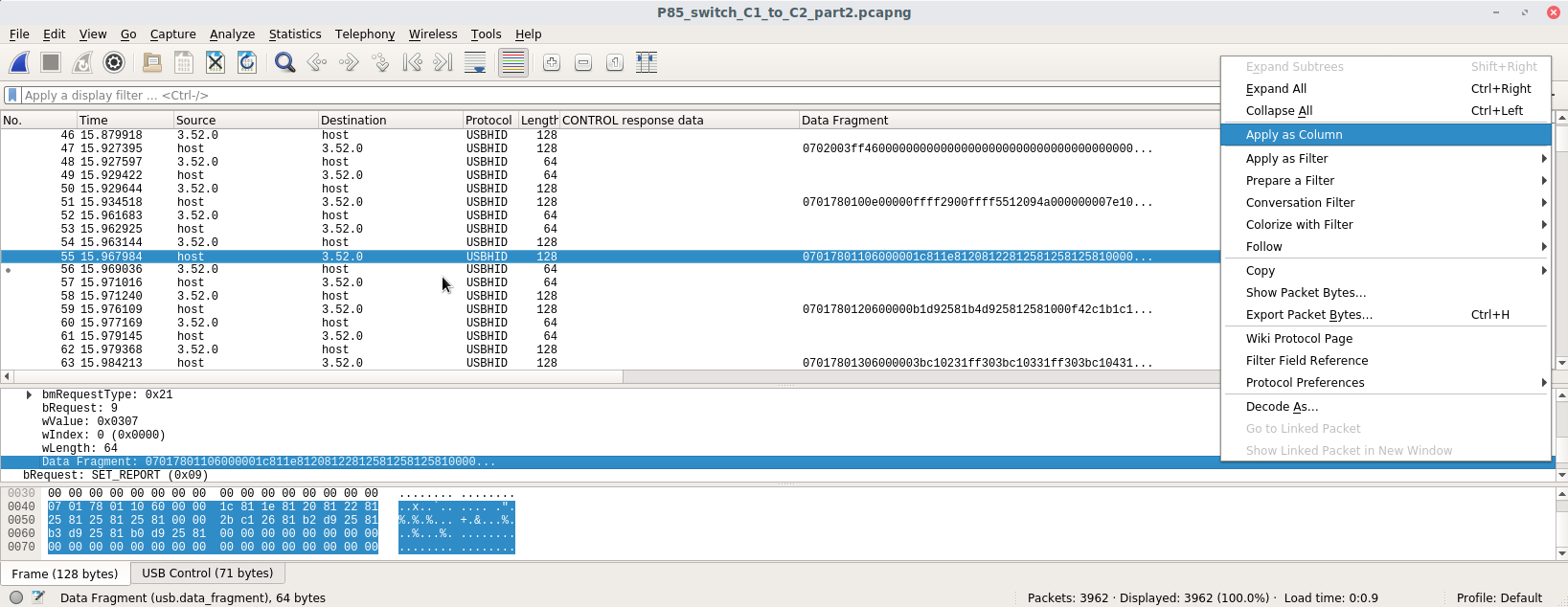 Adding data as column