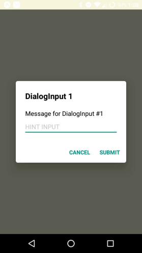 React Native Dialog Input Android