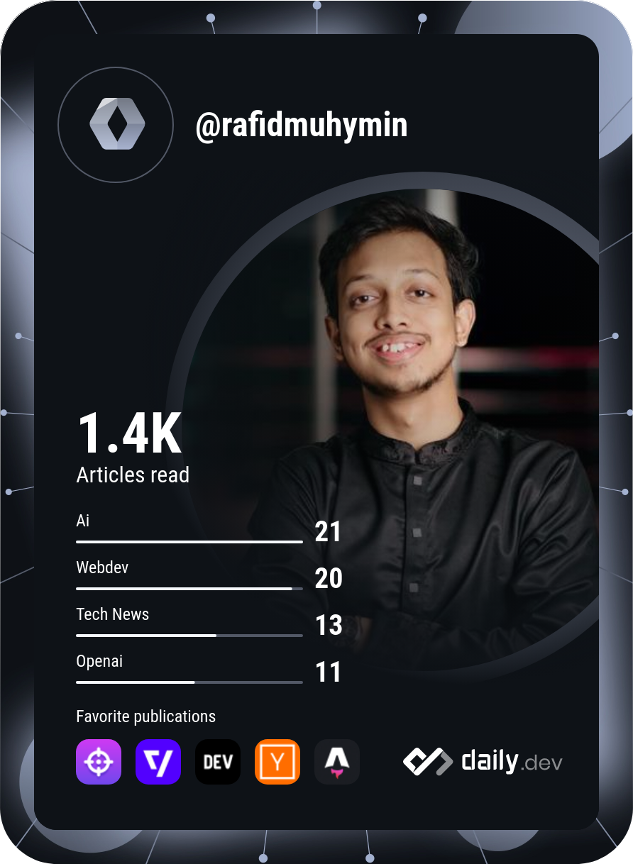 Rafid Muhymin Wafi's Dev Card