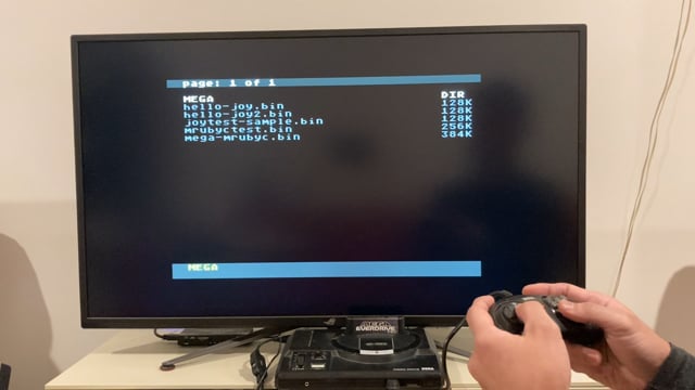 #mruby/c running on Sega Mega Drive