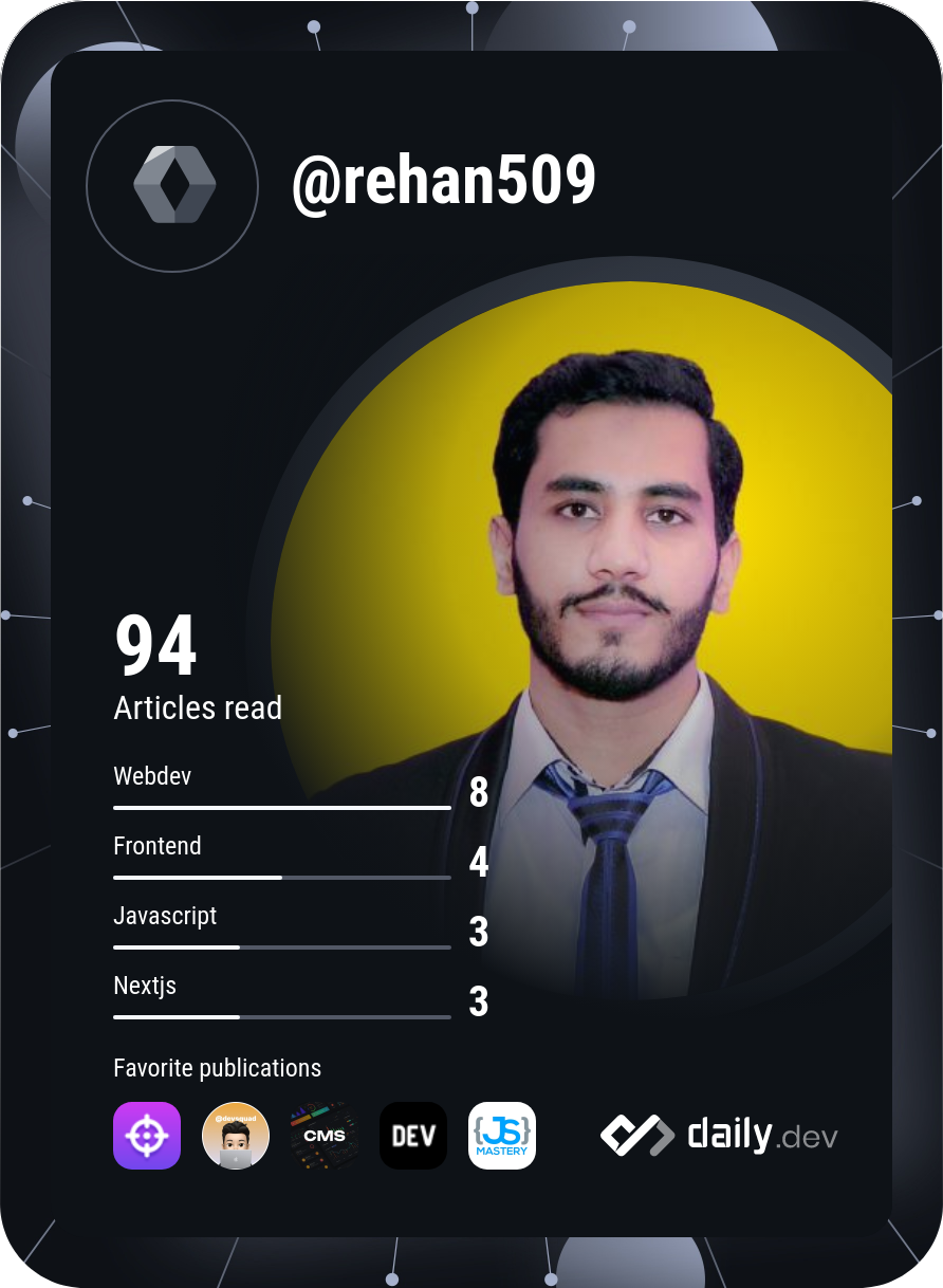 Rehan's Dev Card