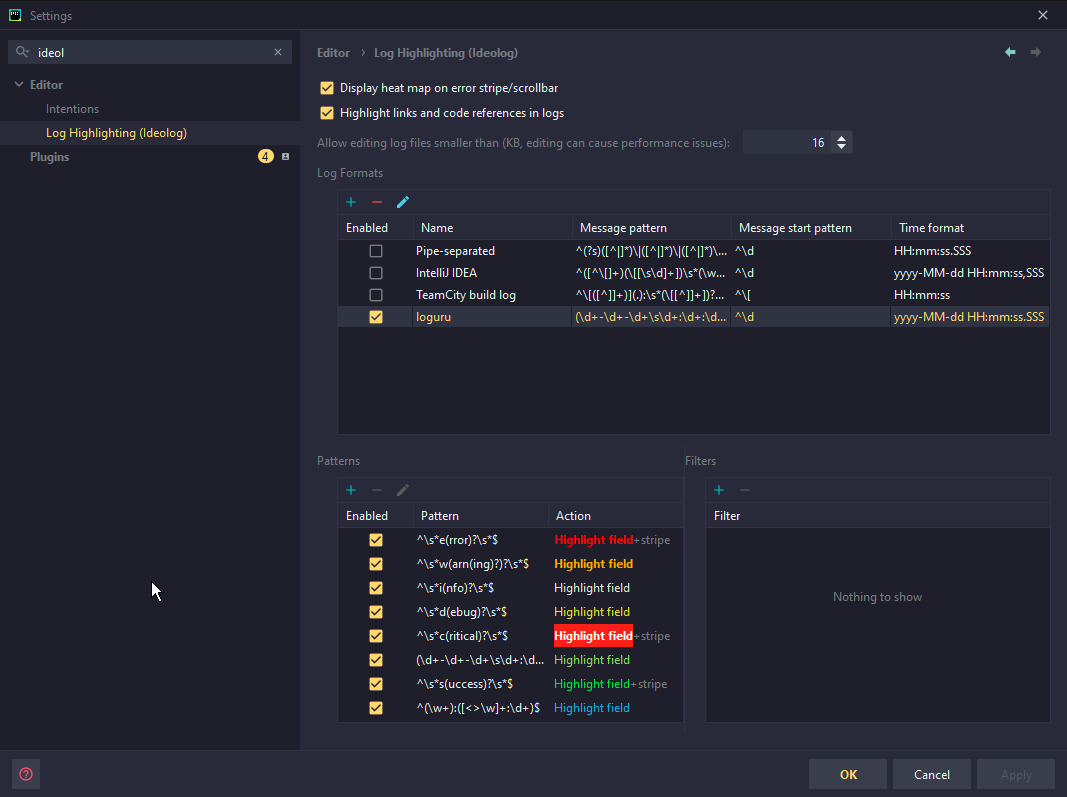 pycharm settings