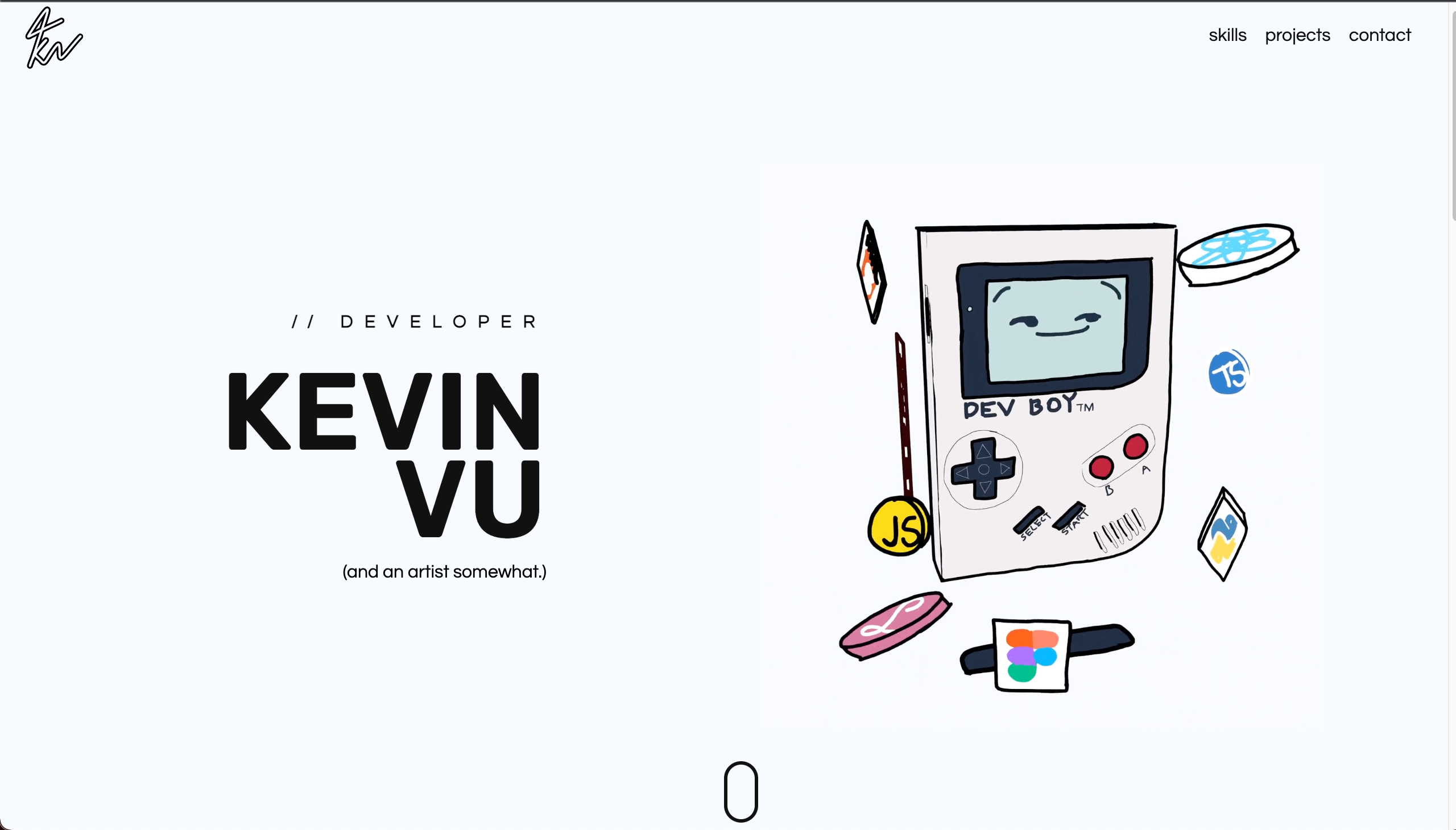 Hero Image of Kevin Vu's Portfolio