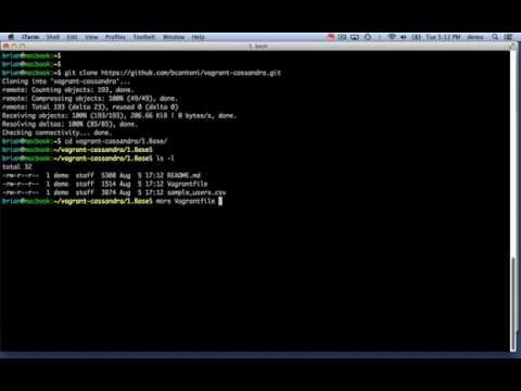 Vagrant Cassandra Single Node Screencast