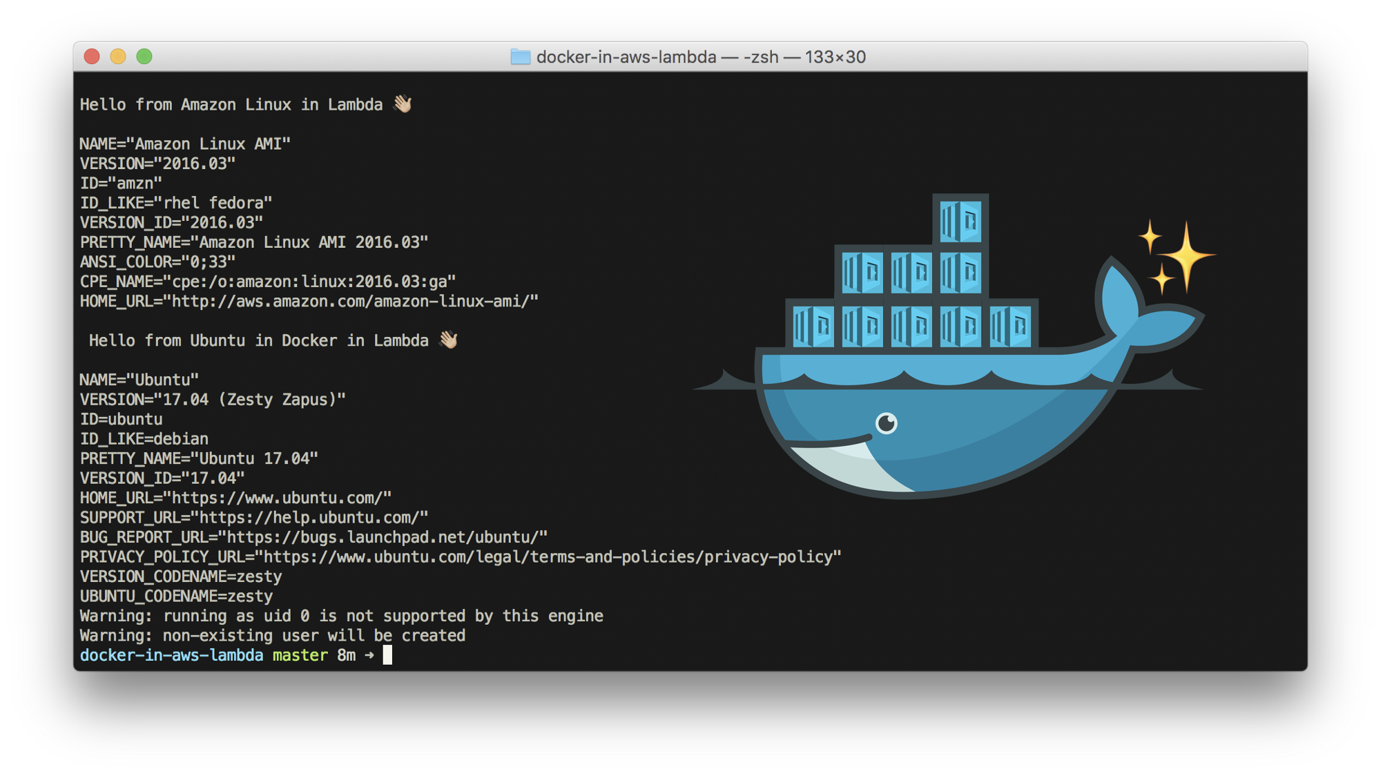 Docker in Lambda