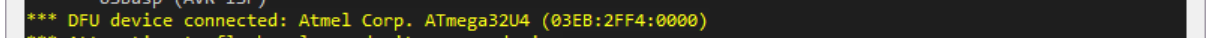 dfu device connected