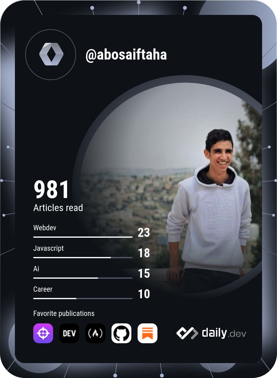 Ahmad Taha's Dev Card