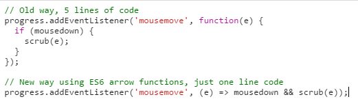 ES6 arrow functions