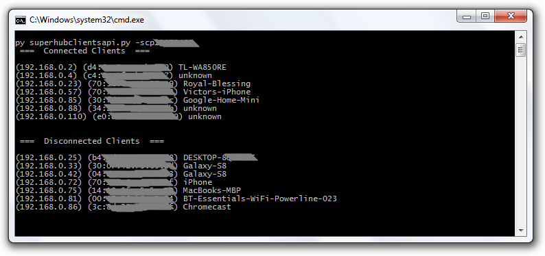 Image showing router clients