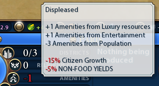 Amenities tooltip