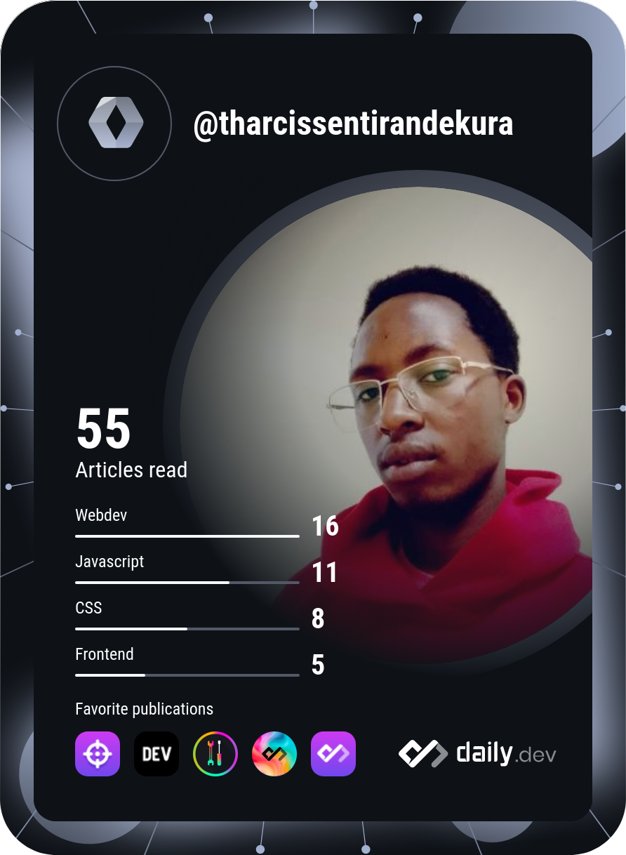 Tharcisse Ntirandekura's Dev Card