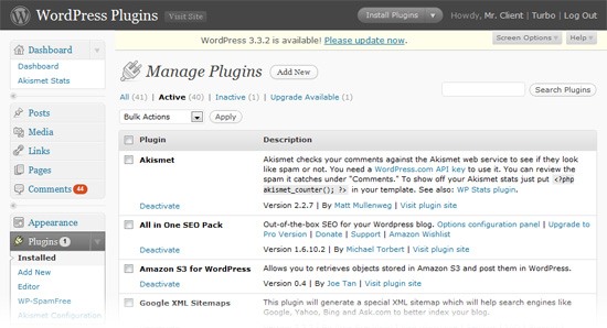 WordPress plugins