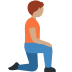 Person kneeling facing right: medium skin tone