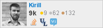 profile for Kirill on Stack Exchange, a network of free, community-driven Q&A sites