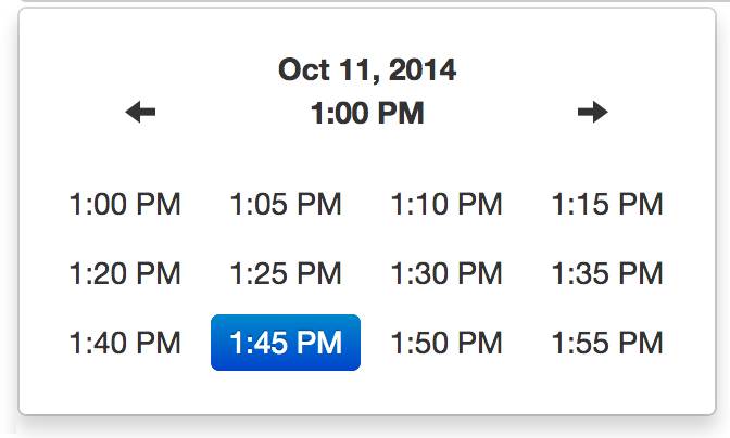 Datetimepicker minute view