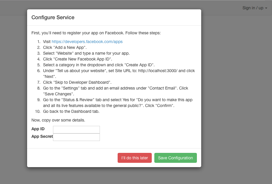 Configure Login Service