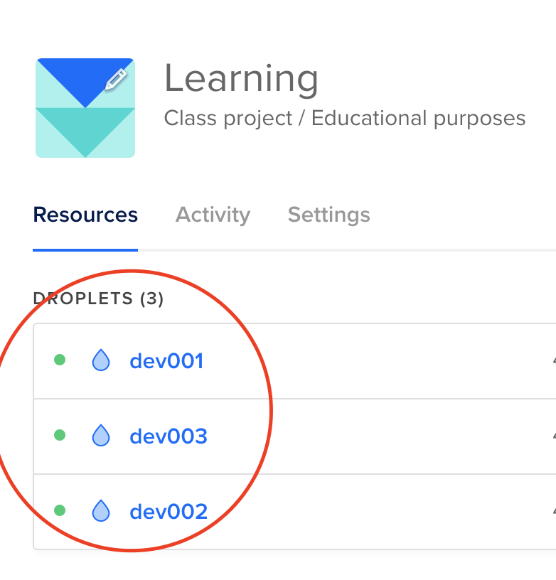 DigitalOcean Ubuntu servers