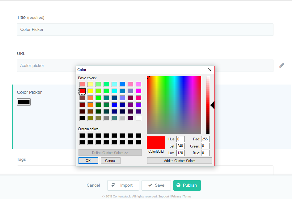 Color Picker Screenshot