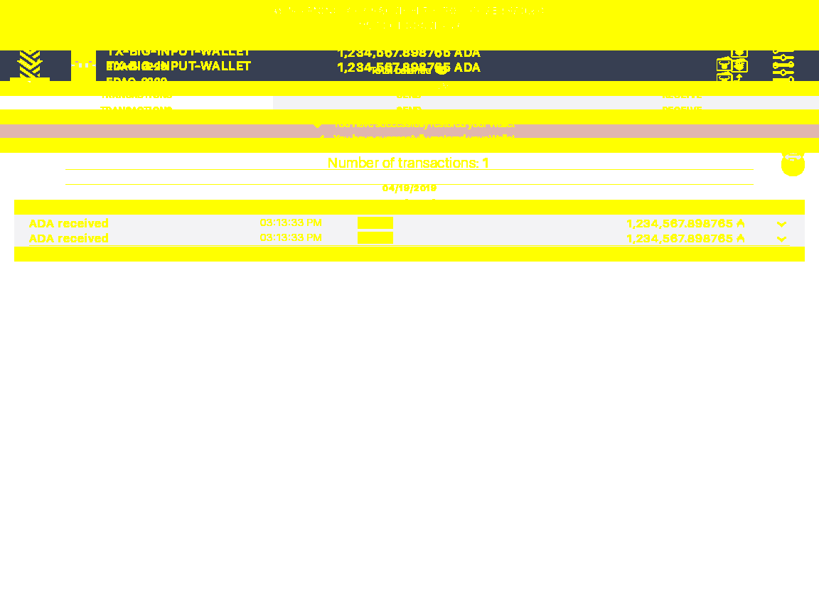 Open the tx history of a wallet with a big input tx IT104/3_48-I see the transactions summary.png