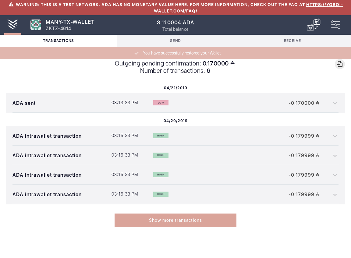 firefox/User can send funds from one Yoroi wallet to another IT54/12_27-I should see the summary screen.png