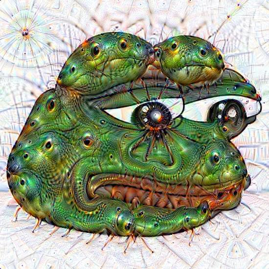 deepdream frog