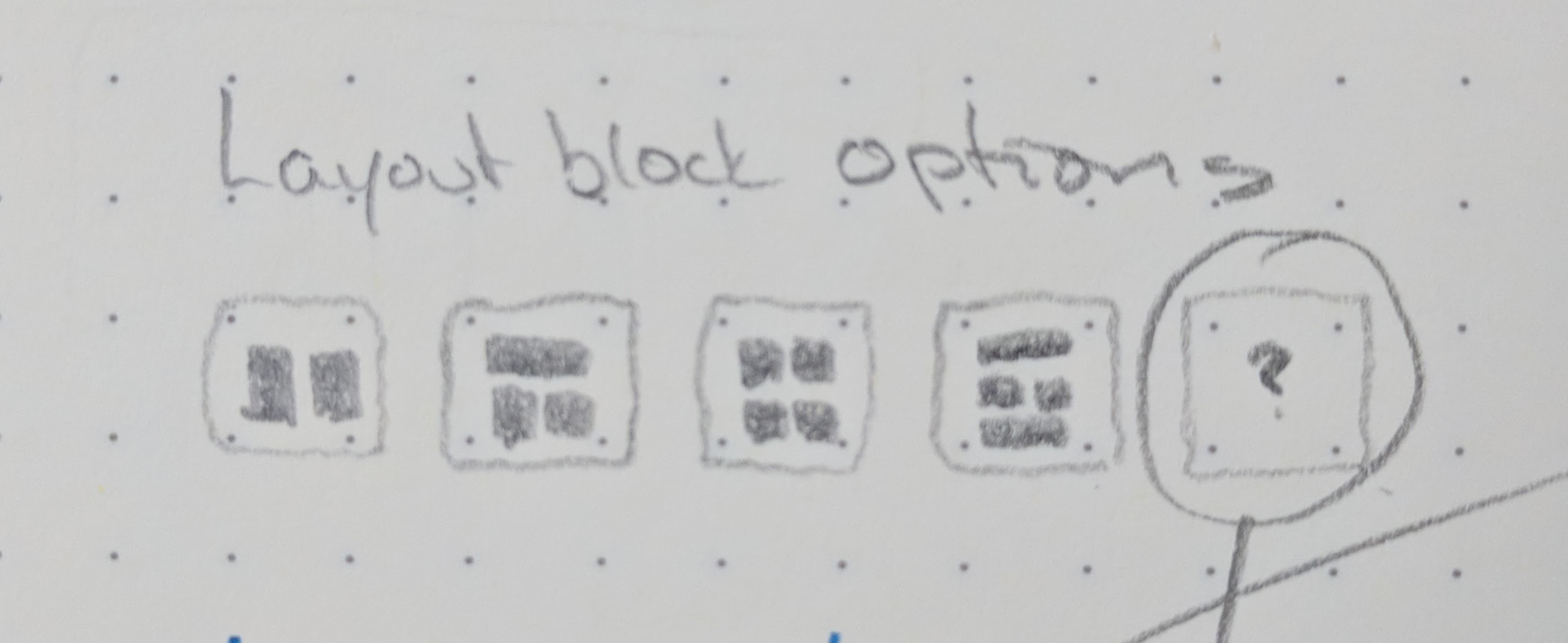 drawing of layout selector