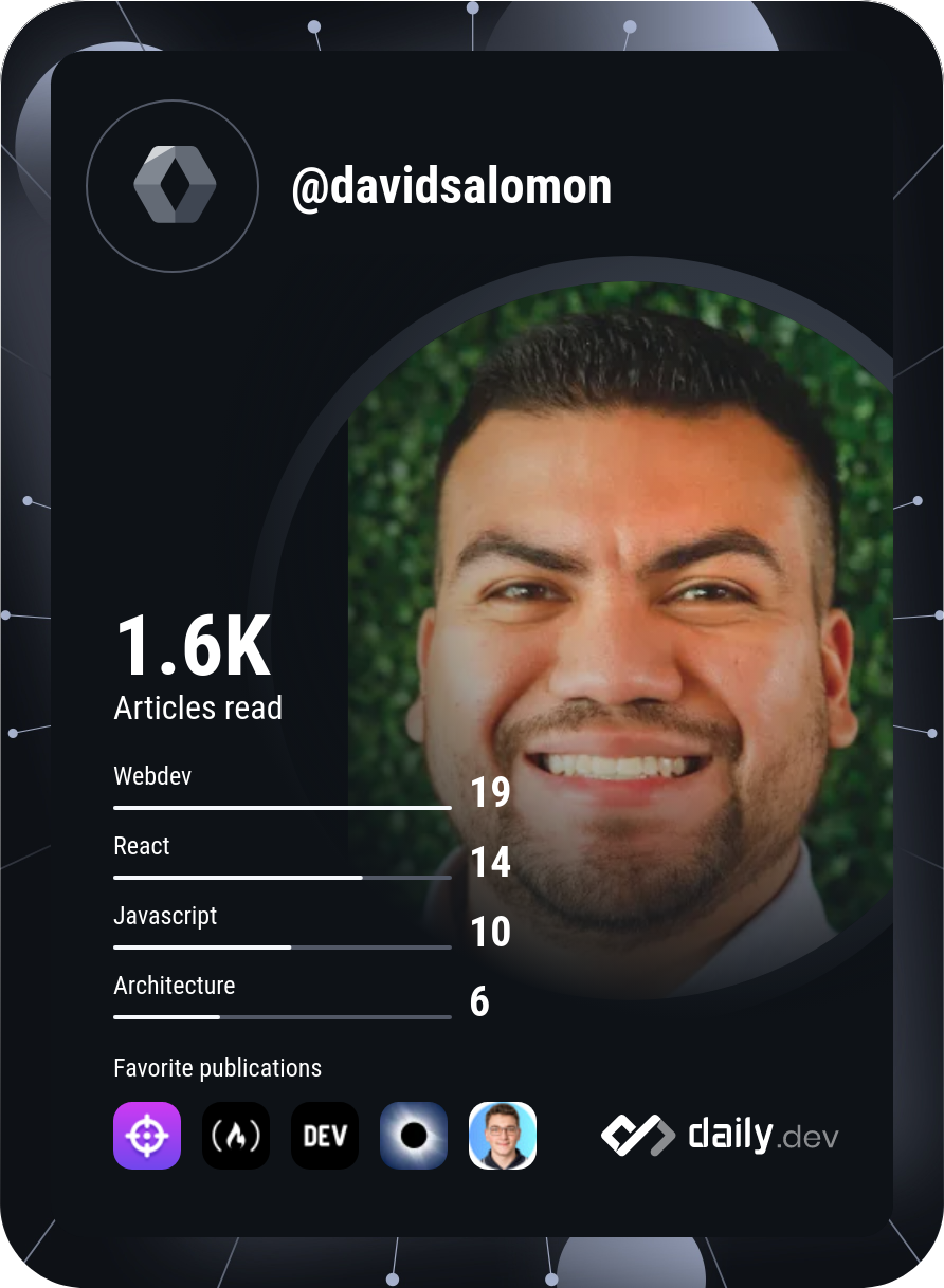 David Martínez's Dev Card