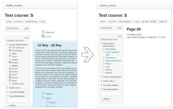 Fig. 1: Going from course to a module.