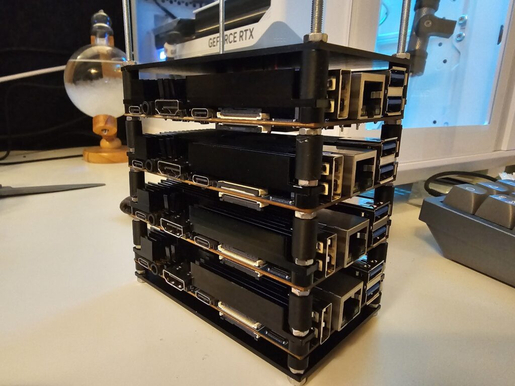 alt arm based k3s cluster of 4 orangePI 5 nodes