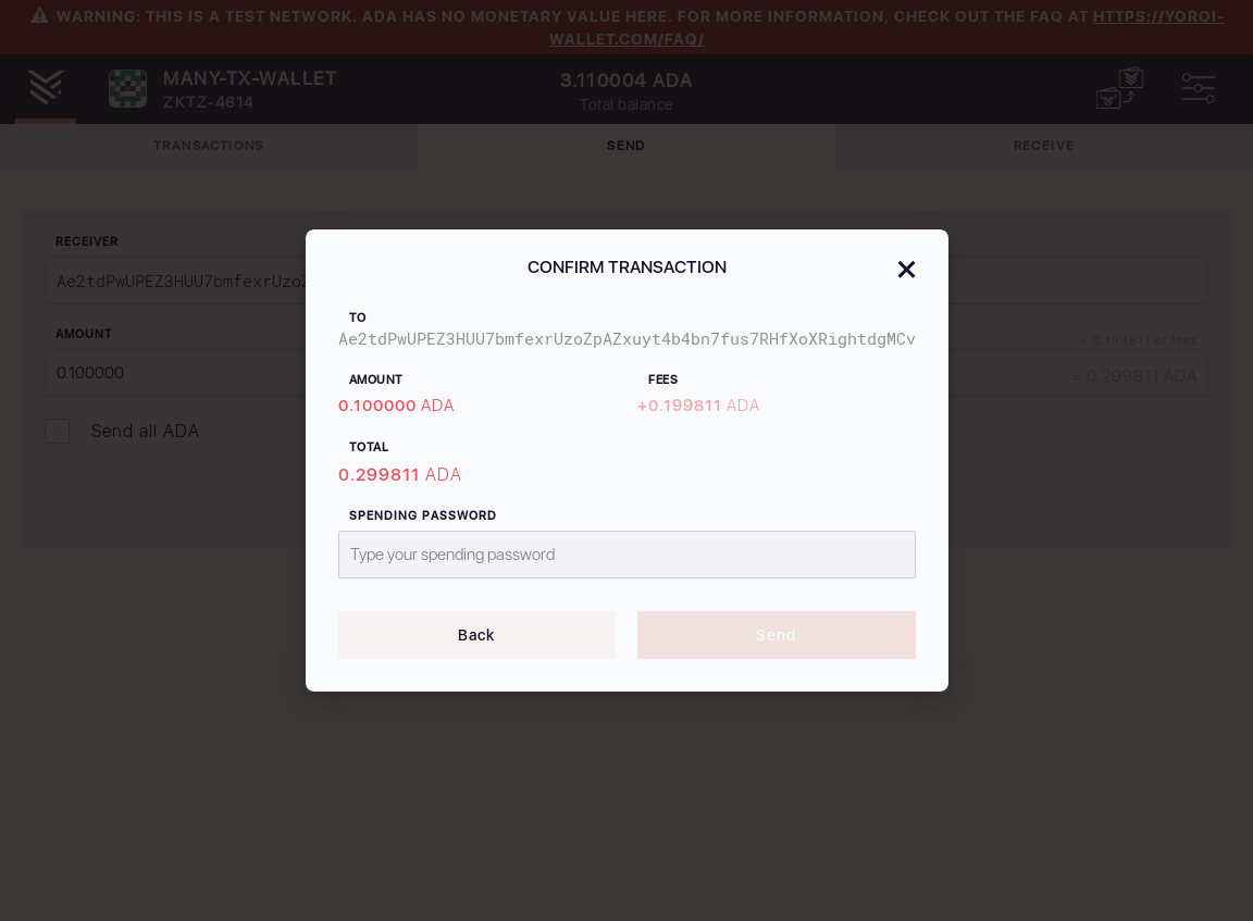 Spending Password should be casesensitive Transaction confirmation IT90/6_49-I click on the next button in the wallet send form.png