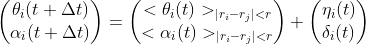 angles vicsek equation