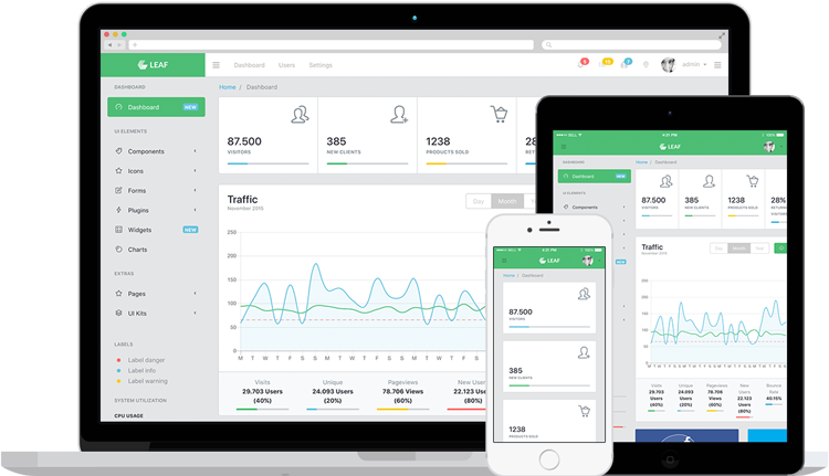 Leaf Admin Template