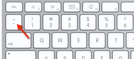 Backtick key location in most of the QWERTY keyboard 