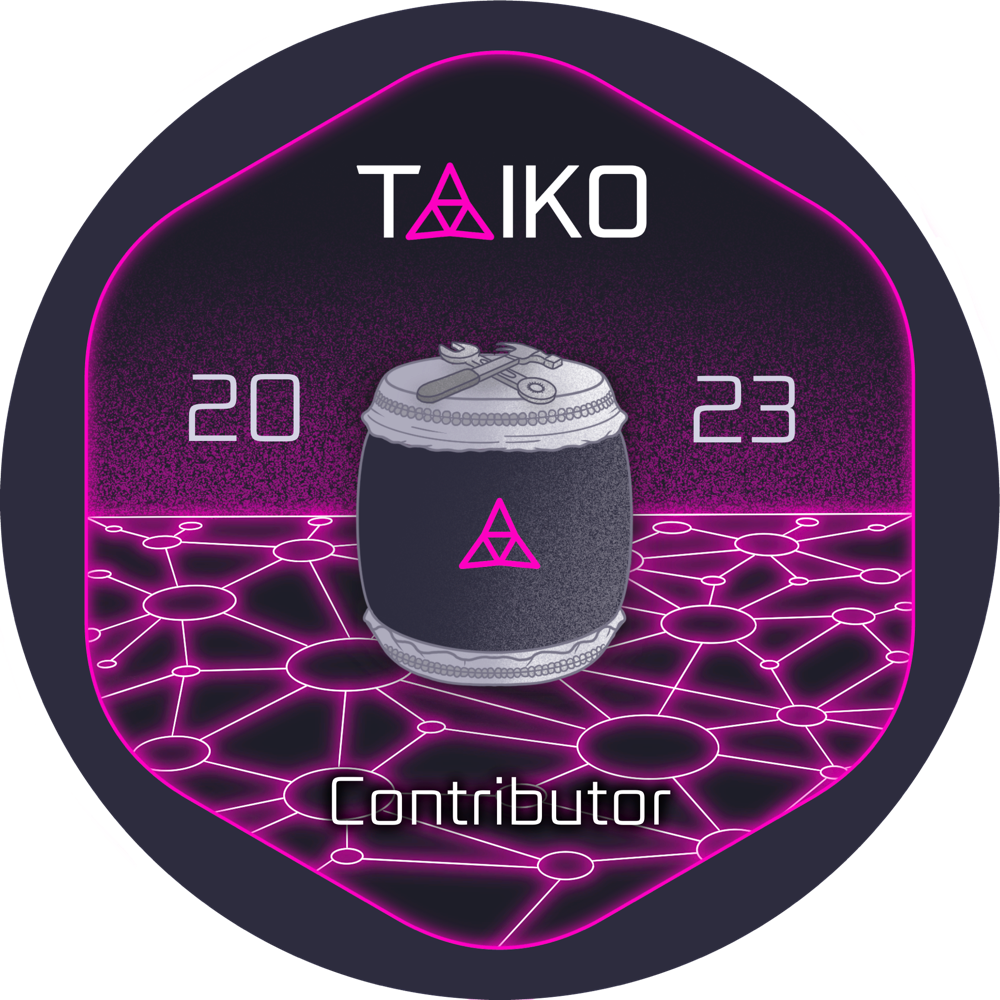 GitPOAP: 2023 Taiko Contributor GitPOAP Badge