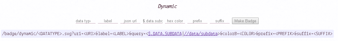dynamic badge generator