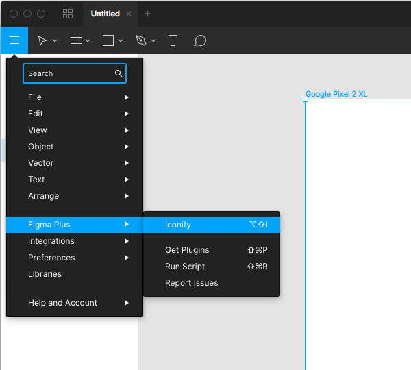 Iconify for Figma - loading plugin