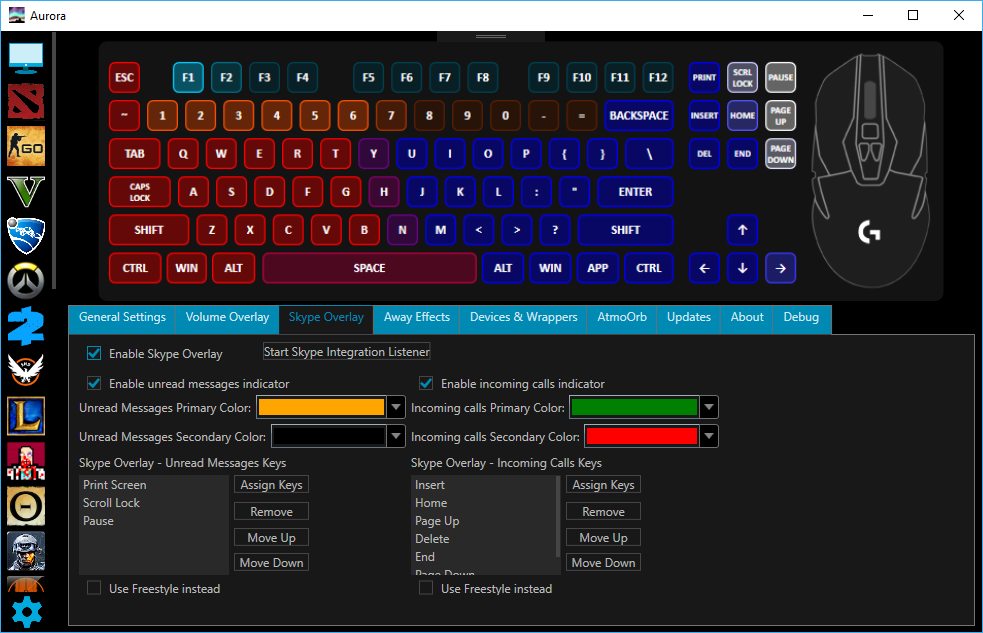 Skype Integration Settings